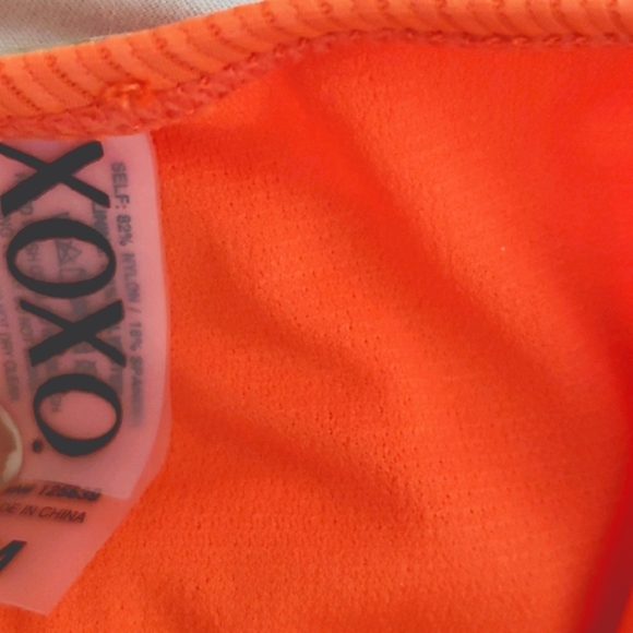 XOXO Orange Side Open Banded Swim Bottom Size M # - Picture 7 of 9